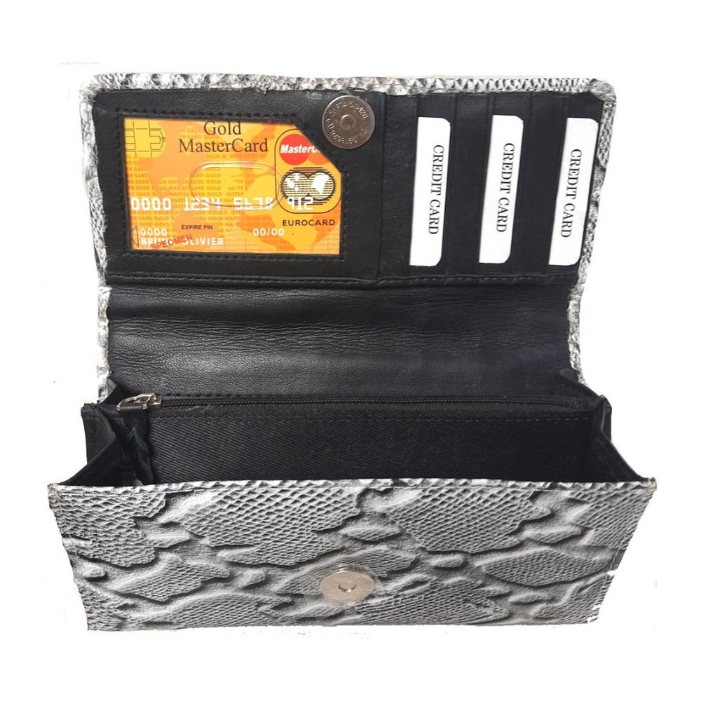 Genuine Cowhide Leather Ladies  Wallet / Hand Purse #7462 P